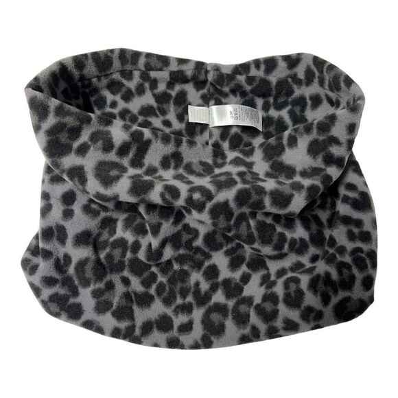 Old Navy Scarf Infinity Grey Black Leopard Print - Picture 5 of 8